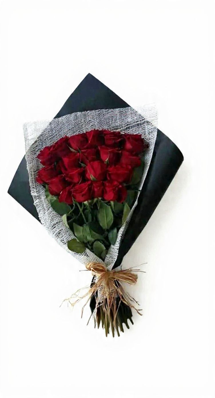 Flower in black