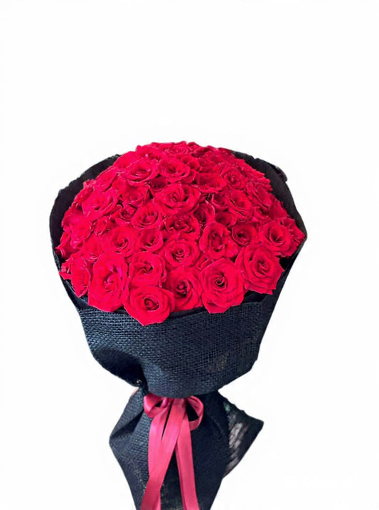 Red in black